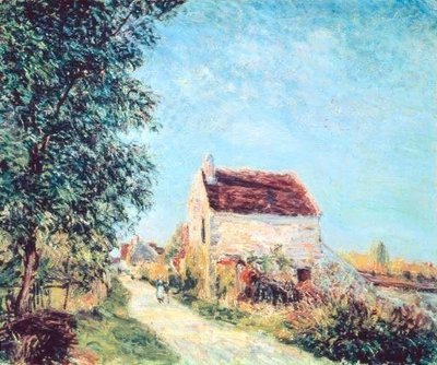 Het dorp Sablons door Alfred Sisley